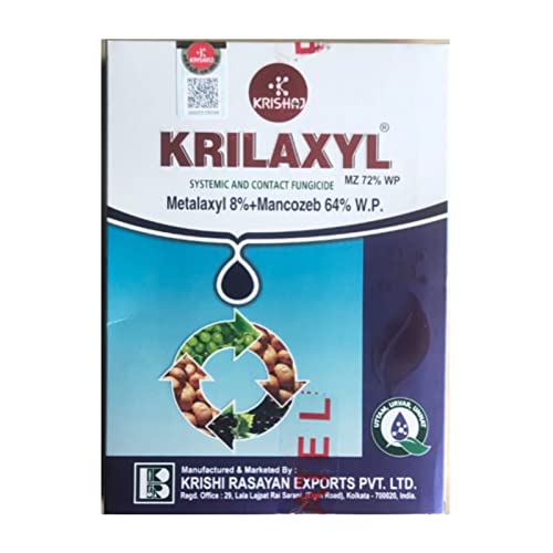 KRILAXYL प्रणालीगत और संपर्क कवकनाशी मेटलैक्सिल 8%+मैनकोज़ेब 64% WP (250 ग्राम)