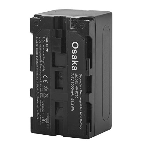 Osaka Bi-Color Dimmable LED Video Light OS-LED-308 Pocket LED Slim for All DSLR Video Cameras YouTube Video tiktok Photography Shooting with F750 Battery 8000 mAh and Fast Charger