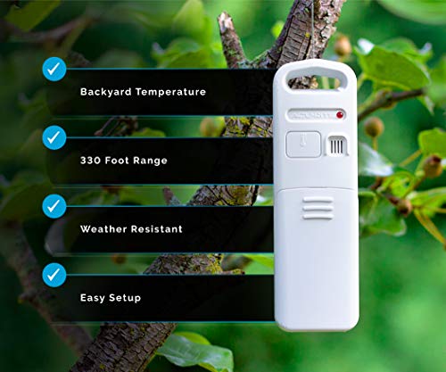 AcuRite 75077 Wireless Weather Forecaster with Remote Sensor and Atomic Clock