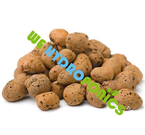 WE Hydroponics Clay Balls LECA/Hydrotons/Clay Rock - 4 Liter Bag (appx 1 kg) for Soilless Farming, Floating Pebbles