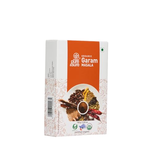 Pure & Sure Organic Garam Masala Powder | Delicious & Aromatic Garam Masala Mix | Curry Masala Powder, 100g