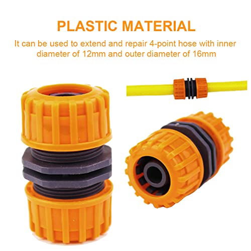 Pinolex® 3/4 Inch Garden Hose Extended Quick Connector Car Wash Water Pipe Fittings Repair Coupling Joints and 1PC 1/2" and 3/4" Tap Adaptor