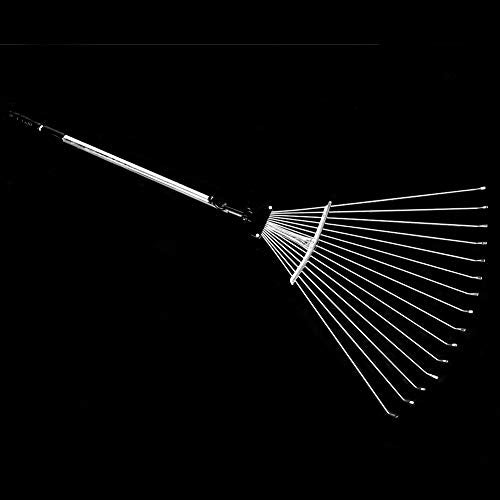 Leaf Rake, Garden Rake, Retractable Non-Slip Handle for Agriculture Homes