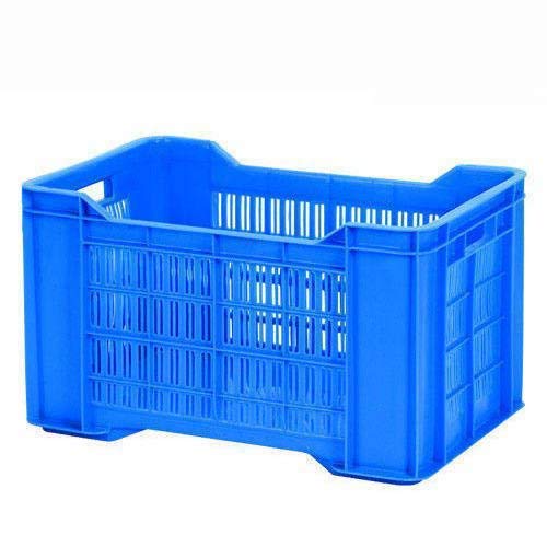 Nilkamal Plastic Rectangular Multipurpose/Vegetable/Fruit/Fish Crate (542 x 360 x 300 mm, Random Colour) Pack of 3
