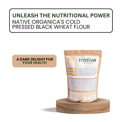 Native Organica "Natural Hand Chakki Black Wheat Flour (2 Kg) Ideal for Consumption & Culinary Use | Packed with Antioxidants | Ideal for Individuals with High Blood Sugar"