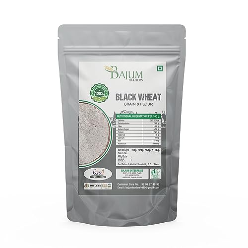 BAJUM 1 KG 2 PACK BLACK WHEAT for eating and cooking | kale gehu ka atta | Produce of India from Organic Farms