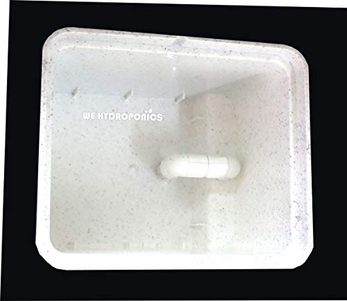 WE Hydroponics Dutch Bucket -1pc, Hydroponic Bucket for Growing Plants, Color : Granite White
