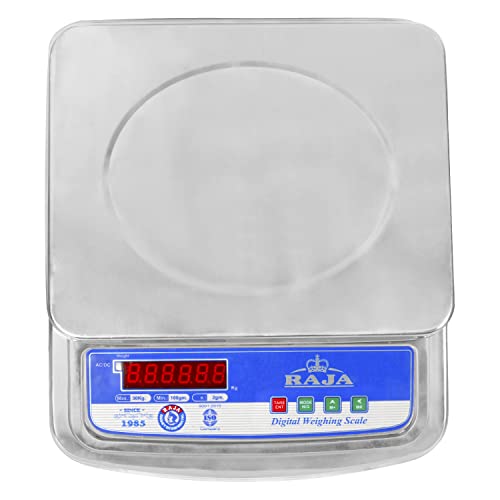RAJA 30Kg वेइंग स्केल शॉप स्टेनलेस स्टील मशीन के लिए 30Kg