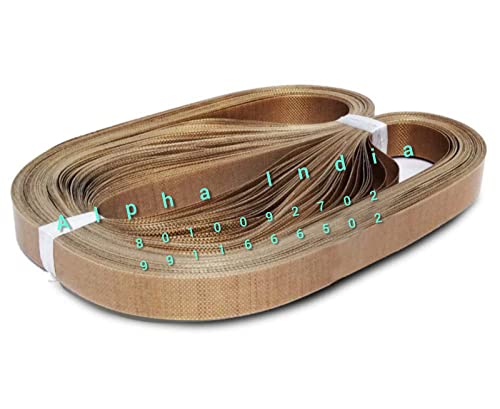 ALPHA INDIA DELHI Teflon Belt For Band Sealer Machine Model FR-770 (Size-770,mm X 15,mm,)(Pack of 10,Piece)