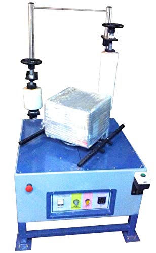 Aarem Carton स्ट्रेच रैपिंग मशीन, रैप बड़े आकार के बॉक्स 600 x 600 x 450, स्वचालित स्टॉप के साथ सेट करने योग्य