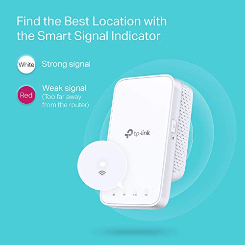 TP-Link RE300 AC1200 Mesh Wi-Fi Range Extender/WiFi Booster/Wireless Repeater (Up to 1200 Mbps), Intelligent Signal Light, Power Schedule, LED Control, Dual_Band, White
