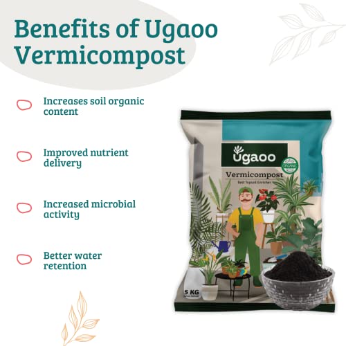 Ugaoo Organic Vermicompost Fertilizer for Plants - 5 Kg