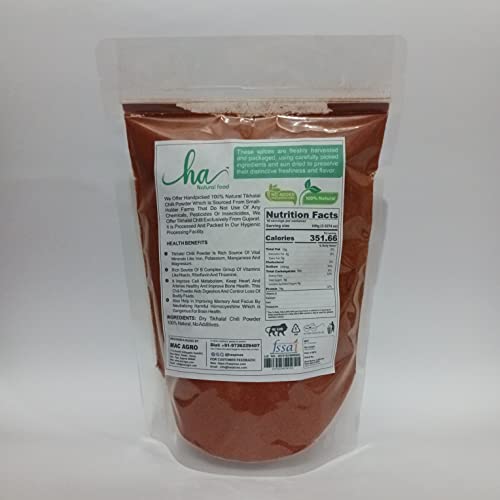 HA Spices Tikhaal मिर्च पाउडर 500gm पैक