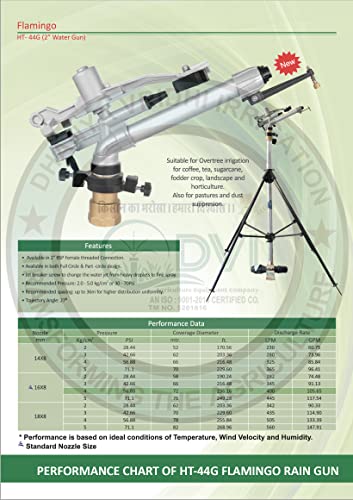 uniform irrigation by rain gun