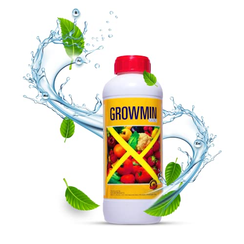Liquid Chelated Multi Micronutrient Fertilizer - Growmin Gold - 5 Litre (500ml * 10 Bottles)