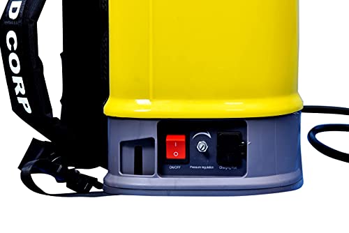 Pad Corp Li-Ion Lithium Battery Sprayer 12 Volt x 12 Amp 2 Year Battery Warranty, Very Light Weight, Smooth Motor 4 LPM, 16 Litre Tank