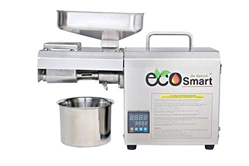 EcoSmart 04TC 600 वॅट स्टेनलेस स्टील ऑरगॅनिक ऑइल मेकर मशीन/शेंगदाणे, मस्टर्ड, तीळ, सोयाबीन, सूर्यफूल, बदाम, नारळ इ./घरगुती तेल प्रेस मशीनमधून तेल काढा