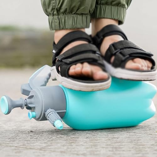 2L हाई प्रेशर गार्डन स्प्रेयर बोतल पंप सेफ्टी वाल्व और एक्सटेंशन एडजस्टेबल नोजल के साथ, फूलों, पौधों, कार, ग्लास, सफाई, कीटनाशक के लिए मल्टीफंक्शनल मैनुअल मिस्ट स्प्रे