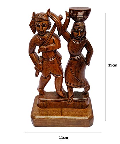 आदिवासी शोपीस पुतळा - 19 सेमी