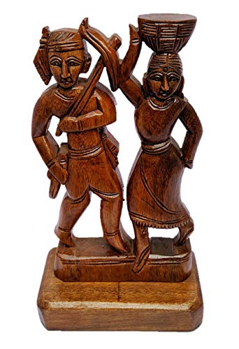 आदिवासी शोपीस पुतळा - 19 सेमी