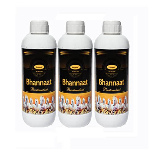 Katyayani Biostimulant Plant Growth Promoter Natural Concentrated Extract High Growth Promote flowering improve fruit quality reduce Flower Drop Fertilizer for all plant & Garden (3 Liter(Set of 3))