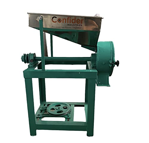 Confider 3 HP Hammer Mill Pulverizer Without Motor (स्टोन लेस आटा चक्की | स्टेनलेस स्टील हॉपर | घर किंवा व्यवसायासाठी वापरण्यासाठी | 25 kg/hr Cap | सर्व ॲक्सेसरीज समाविष्ट | सिंगल फेज)
