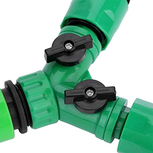 Ubersweet® Automatic Water Timer, 5pcs/Set Watering Irrigation Controller Kit with G3/4 7/11mm Quick Y-Shaped Connector for Landscape Agriculture Garden Orchard