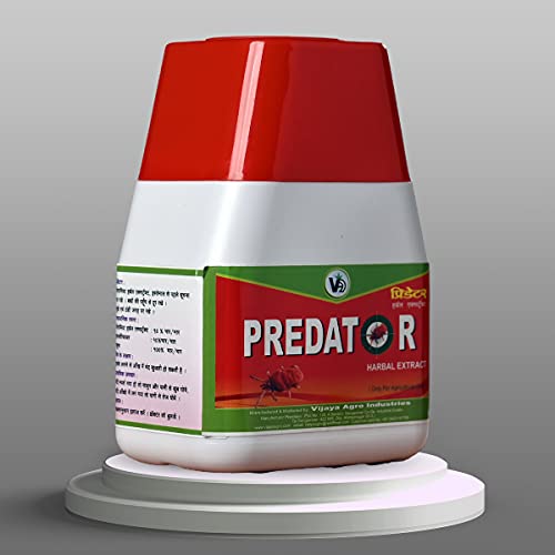 Vijaya Agro Industries Predator Miticide 250 ml | Herbal Home & Roof Gardening Manure | Efficient Remedy Against Plants Pest | Safe on Plants |, Pack of 1