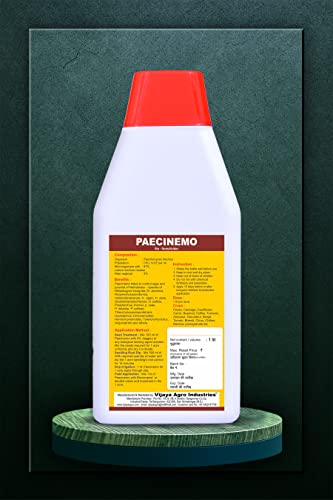 विजया एग्रो इंडस्ट्रीज पेसिलोमाइसेस लिलासिनस 1 लीटर जैव कीटनाशक