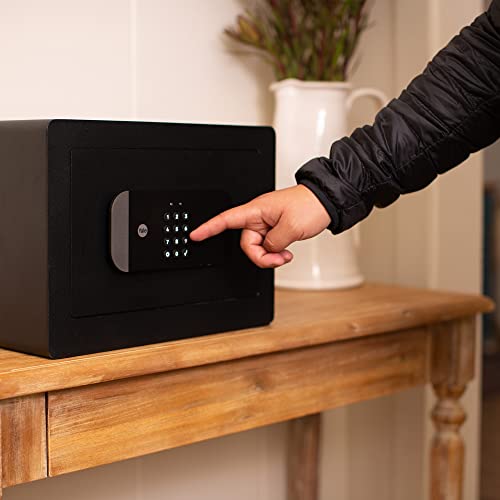 Yale YSS/250/EB1 20.5L Smart Safe Locker | Bluetooth and Wi-Fi Enabled | Comes with Voice Assistance Access-OK Google, Alexa and Apple HomeKit | Yale Access App Compatible with iOS & Android (Black)