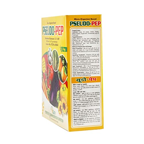 Pseudo-PEP Pseudomonas Fluorescens (2 KG) Organic Fungicide and Pesticides for Vegetable Plants Insects Gardening| Water Soluble Fertilizer | Pesticide for Plants Home Garden | Soil Booster