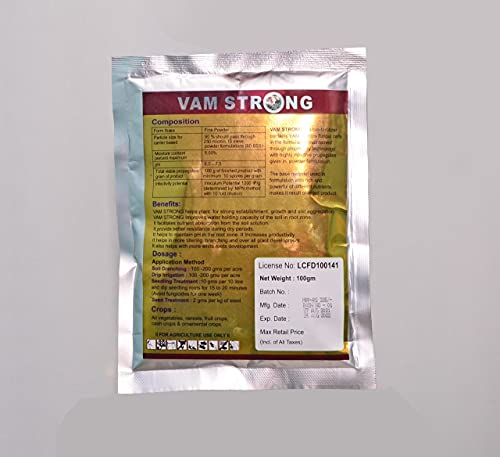 Vamstrong VAM Biofertilizer & Root Growth Booster Organic Soil Application- 100 gm