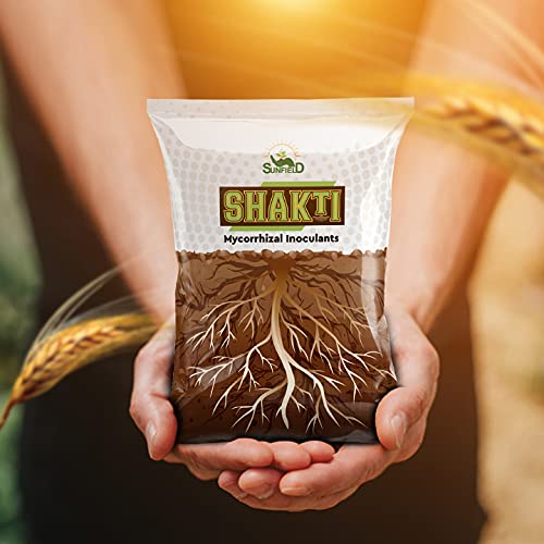 Sunfield Agro Shakti VAM Mycorrhiza Root Growth Booster & Essential Organic Plant Fertilizer Enriched with Power of Humic Acid and Seaweed Extract (1 Kg)