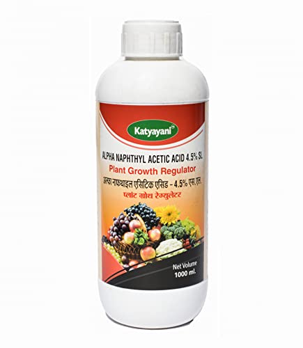 Katyayani Alpha Naphthyl Acetic Acid 4.5% SL : Plant Growth Regulator - Improves Quality Yield of fruits | 5L | 1000ml x 5 |