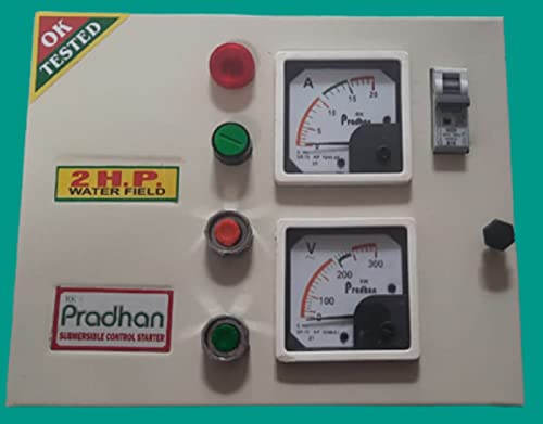 कॉम्पॅक आकार, 2HP सिंगल फेज वॉटर फील्ड हेवी ड्यूटी सबमर्सिबल पंप मोटर स्टार्टर पॅनेल 240VAC