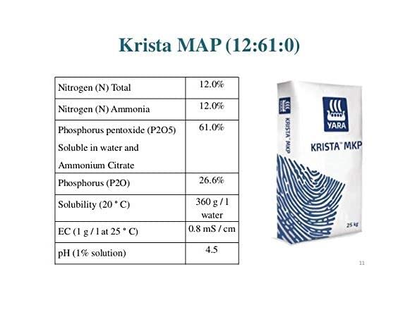 YaraTera KRISTA MAP (12-61-0) 1 KG