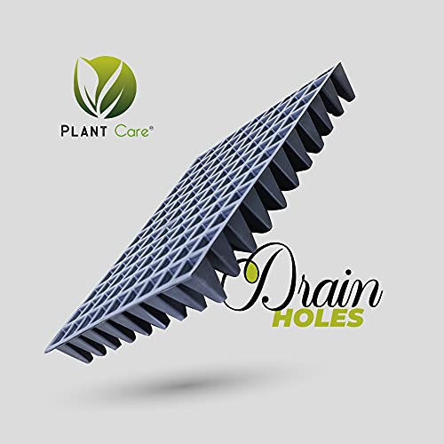 PLANT CARE Seed Starter Kit, 99 Cell Seedling Trays Gardening Germination Plastic Tray Nursery Pots Mini Propagator Plant Grow Kit Plug Tray for Seedling Germination (99 Cavity- 0.95mm)- Pack of 25