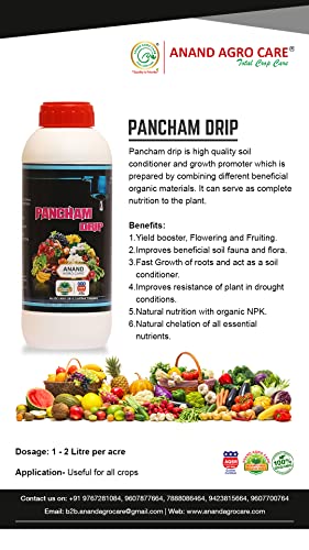 Pancham Drip Soil Conditioner & Growth Promoter, Improves Root Development in The Plant