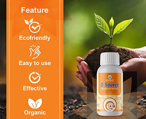 Plants & Roots D-Source (De-composting Microbes Bio Fertilizer) Pack of 1 LTR Bottle