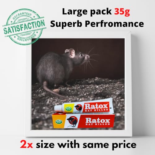Ratox Rat Kill Paste | Ready to Use Rat Killer Gel for Home and Outdoors | 35GMx1 & 15GMx1 Combo Pack