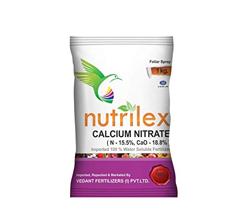 NPK Calcium Nitrate Worlds top Imported Balanced Water Soluble Fertilizer for All Plants and Garden - 1KG