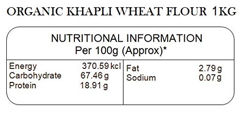 Ancient Wisdom Organic Khapli Wheat Flour - 1 KG (Emmer Wheat)