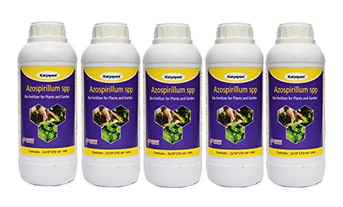 Katyayani Azospirillum Bio Fertilizer for Plants and Home Garden Nitrogen Provider for Paddy, Millets, Oilseeds, Sugarcane, Banana, Coconut, Oil Palm Cotton, Chilly Lime, Coffee Tea Spices, and Herbs Eco-Friendly Liquid Nitrogen Fixing Bacteria Recommende