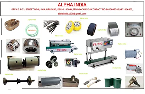 ALPHA INDIA DELHI Teflon Belt For Band Sealer Machine Model FR-770 (Size-770,mm X 15,mm,)(Pack of 10,Piece)