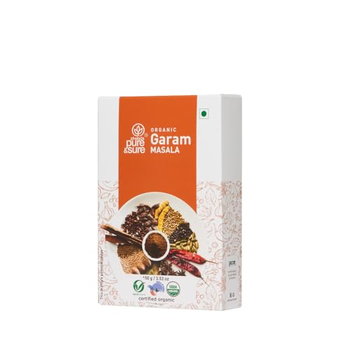Pure & Sure Organic Garam Masala Powder | Delicious & Aromatic Garam Masala Mix | Curry Masala Powder, 100g
