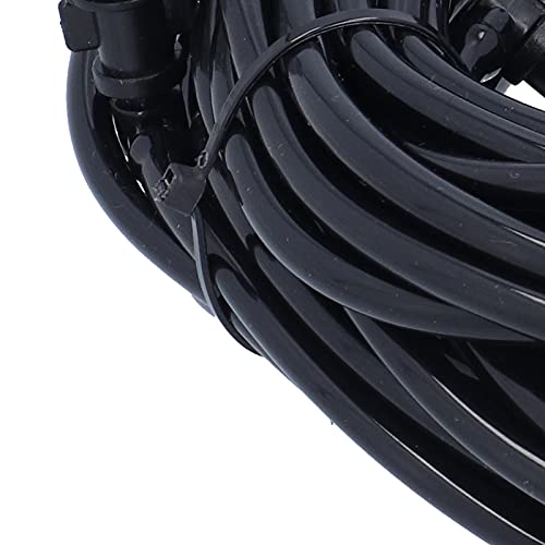 Ubersweet® Spray Cooling System, PVC+ABS 4/7 Irrigation Hose with 20 Misting Nozzles for Gardens for Greenhouses for Lawns for Agriculture
