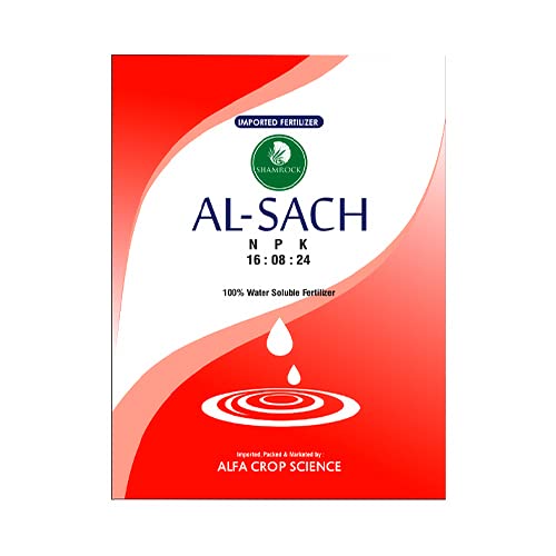 SHAMROCK AL-SACH NPK 16:08:24 पाण्यात विरघळणारे खत (1 किलो x 2 पॅक) -2 किलो