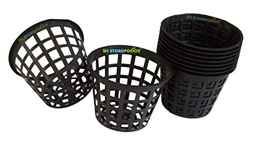 WE Hydroponics 5 inch netpot - Set of 10, Best Suited for Dutch Bucket, Kratky and Plant Nursery