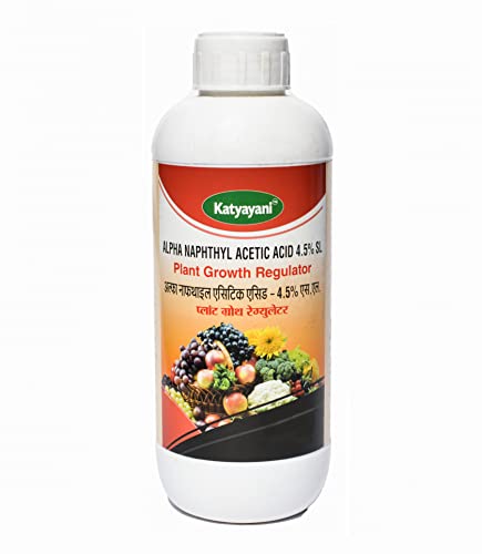 Katyayani Alpha Naphthyl Acetic Acid 4.5% SL : Plant Growth Regulator - Improves Quality Yield of fruits (250ml x 2)