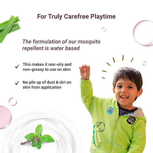 BabyChakra Mosquito Repellent Spray for Babies & Kids Up To 8 Hours Protection, 100% Natural Ingredients Dermatologically Tested, Protects from Dengue Malaria Chikungunya (100ml)